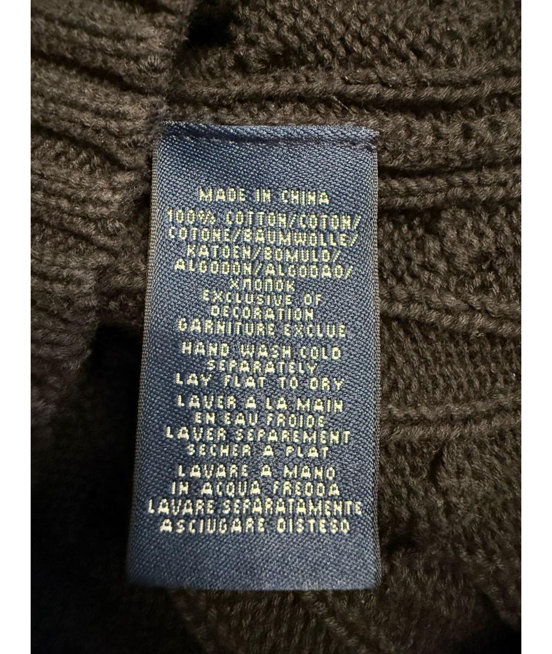 POLO RALPH LAUREN Черный хлопковый джемпер / свитер, фото 5