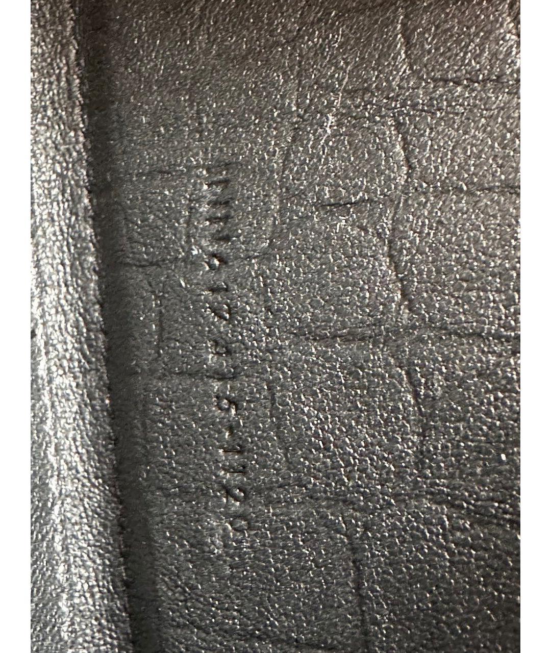 SAINT LAURENT Черный кожаный кошелек, фото 6