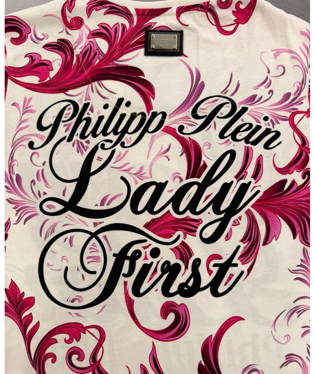 PHILIPP PLEIN Мульти хлопковая футболка, фото 4