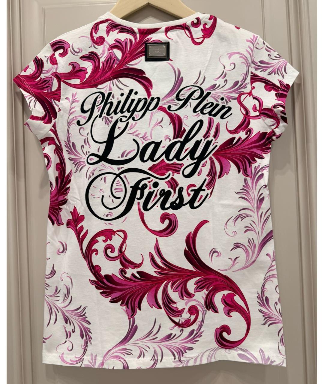 PHILIPP PLEIN Мульти хлопковая футболка, фото 2