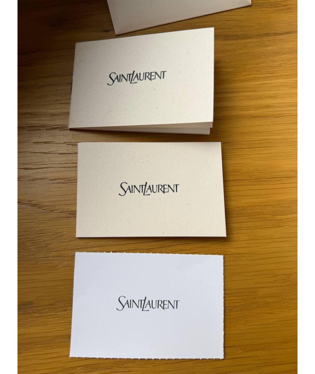 SAINT LAURENT Черная кожаная сумка через плечо, фото 5