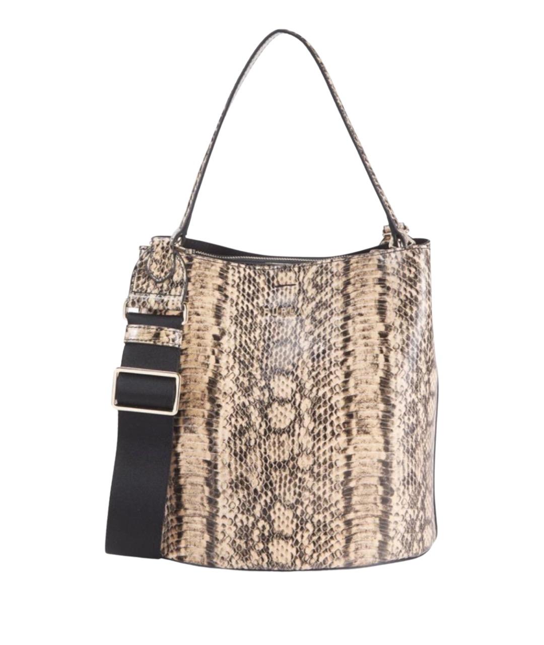 FURLA Коричневая кожаная сумка тоут, фото 1