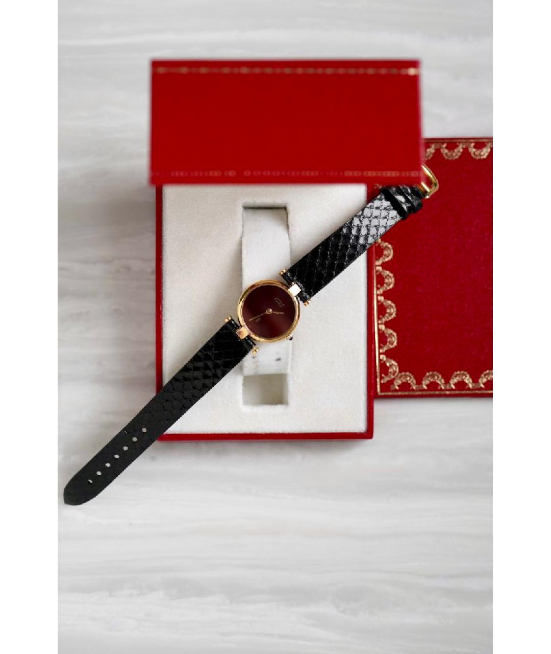 CARTIER Золотые позолоченные часы, фото 4