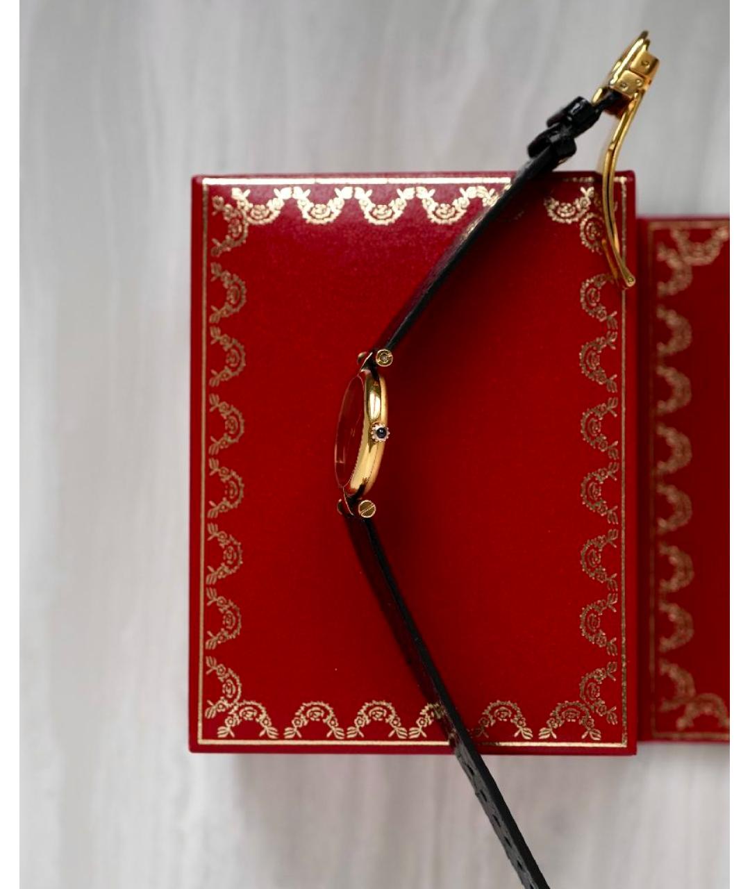 CARTIER Золотые позолоченные часы, фото 5