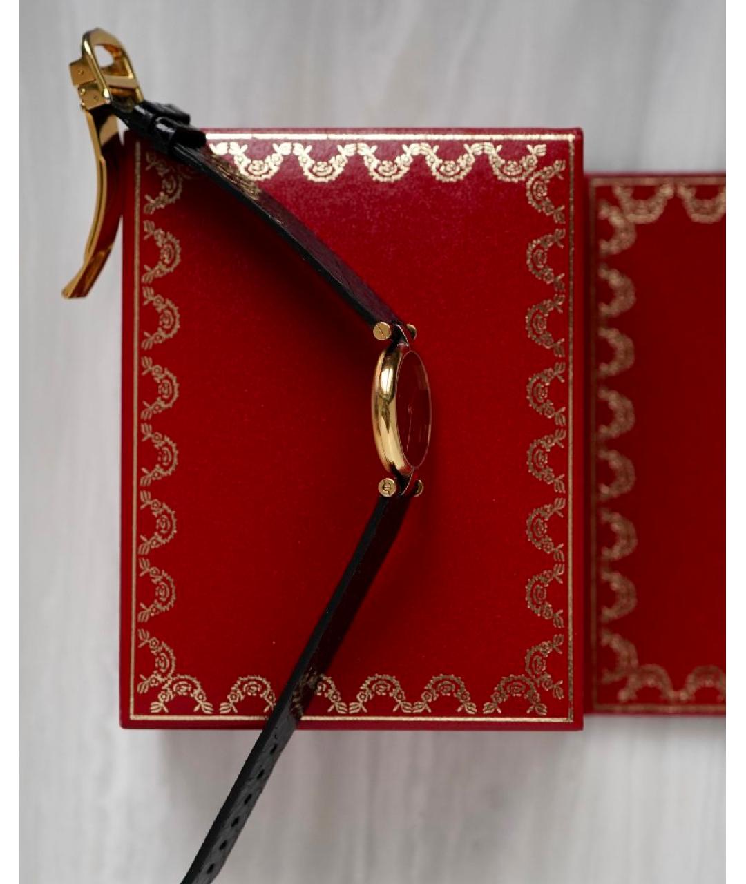 CARTIER Золотые позолоченные часы, фото 3