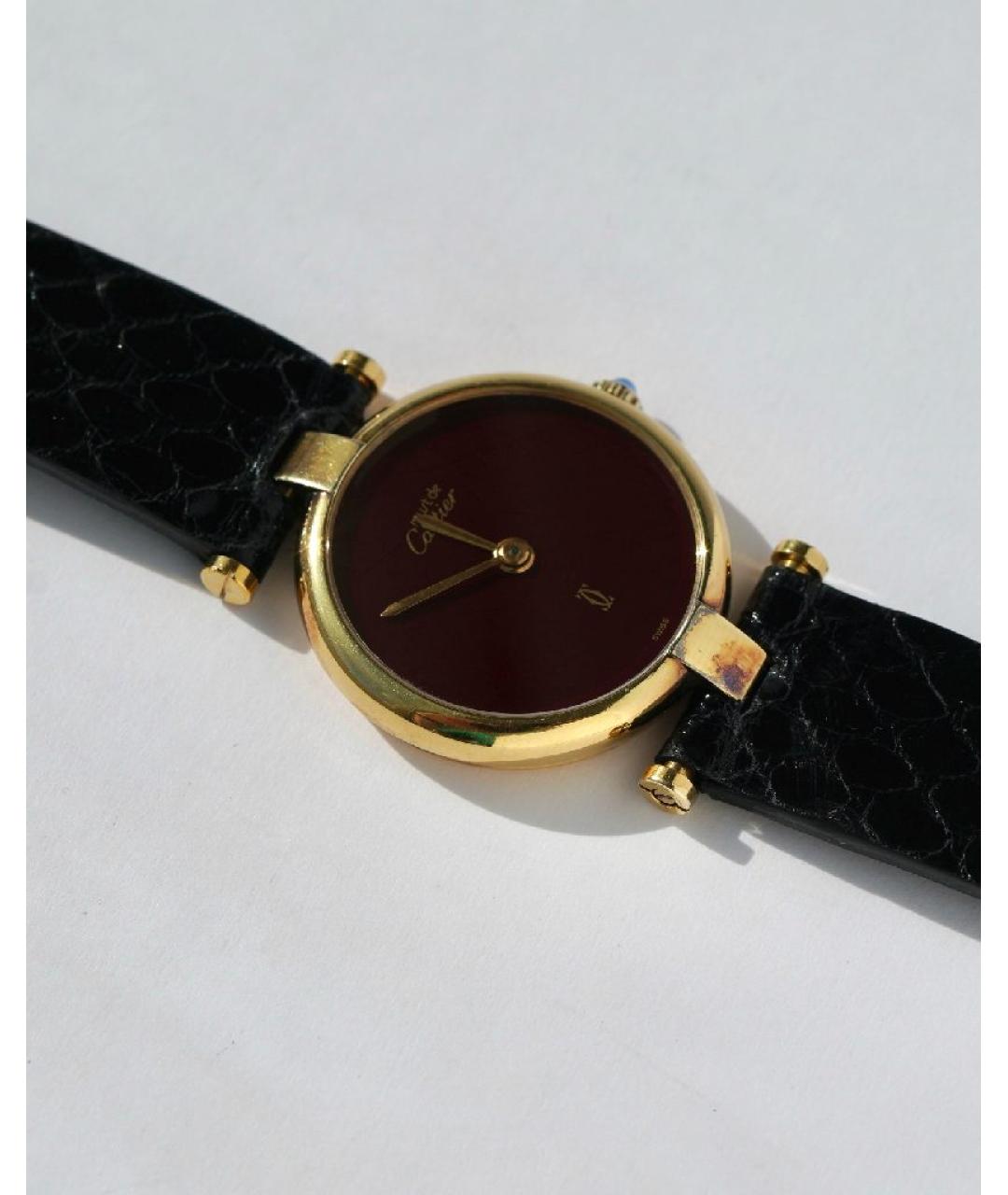 CARTIER Золотые позолоченные часы, фото 8
