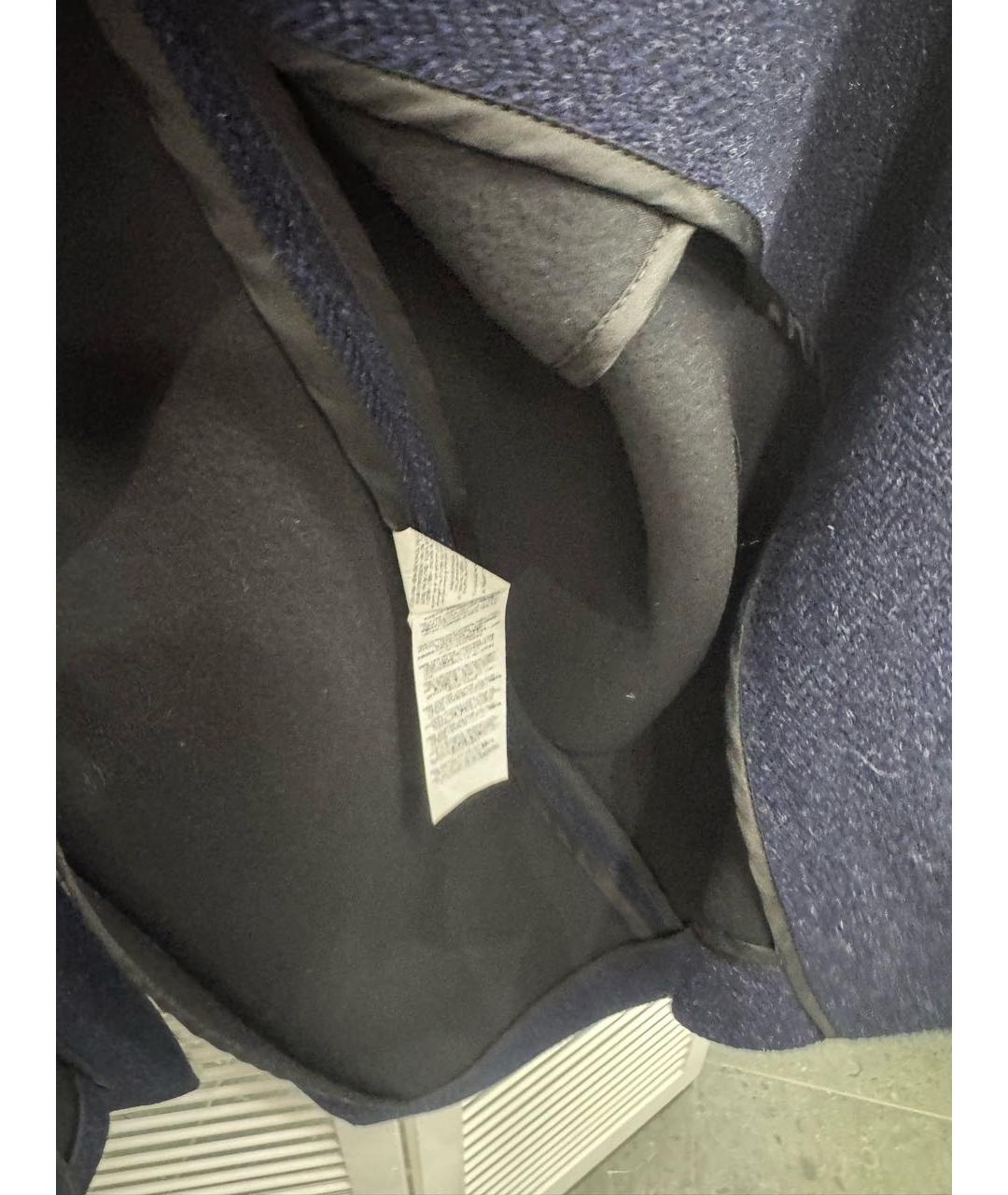 P.A.R.O.S.H. Темно-синее шерстяное пальто, фото 6