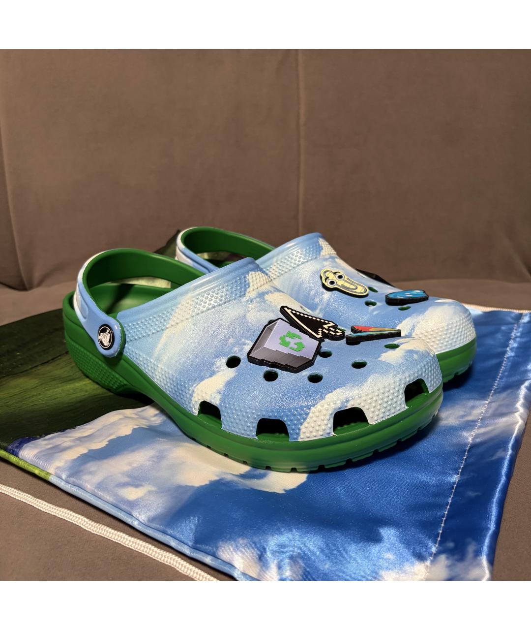 CROCS Голубые шлепанцы, фото 2