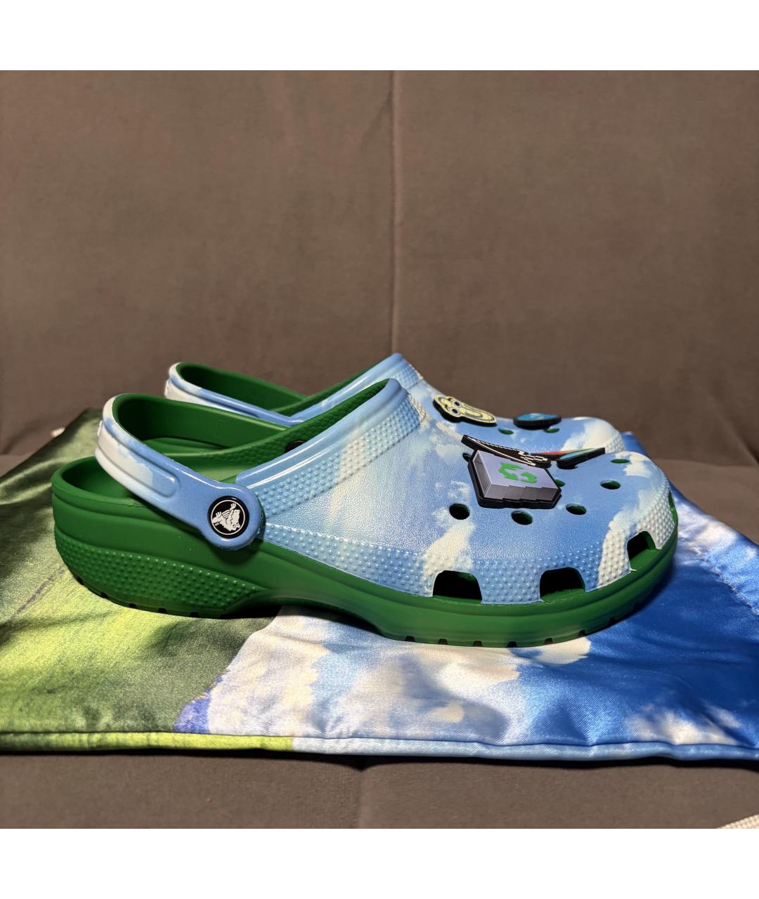 CROCS Голубые шлепанцы, фото 10