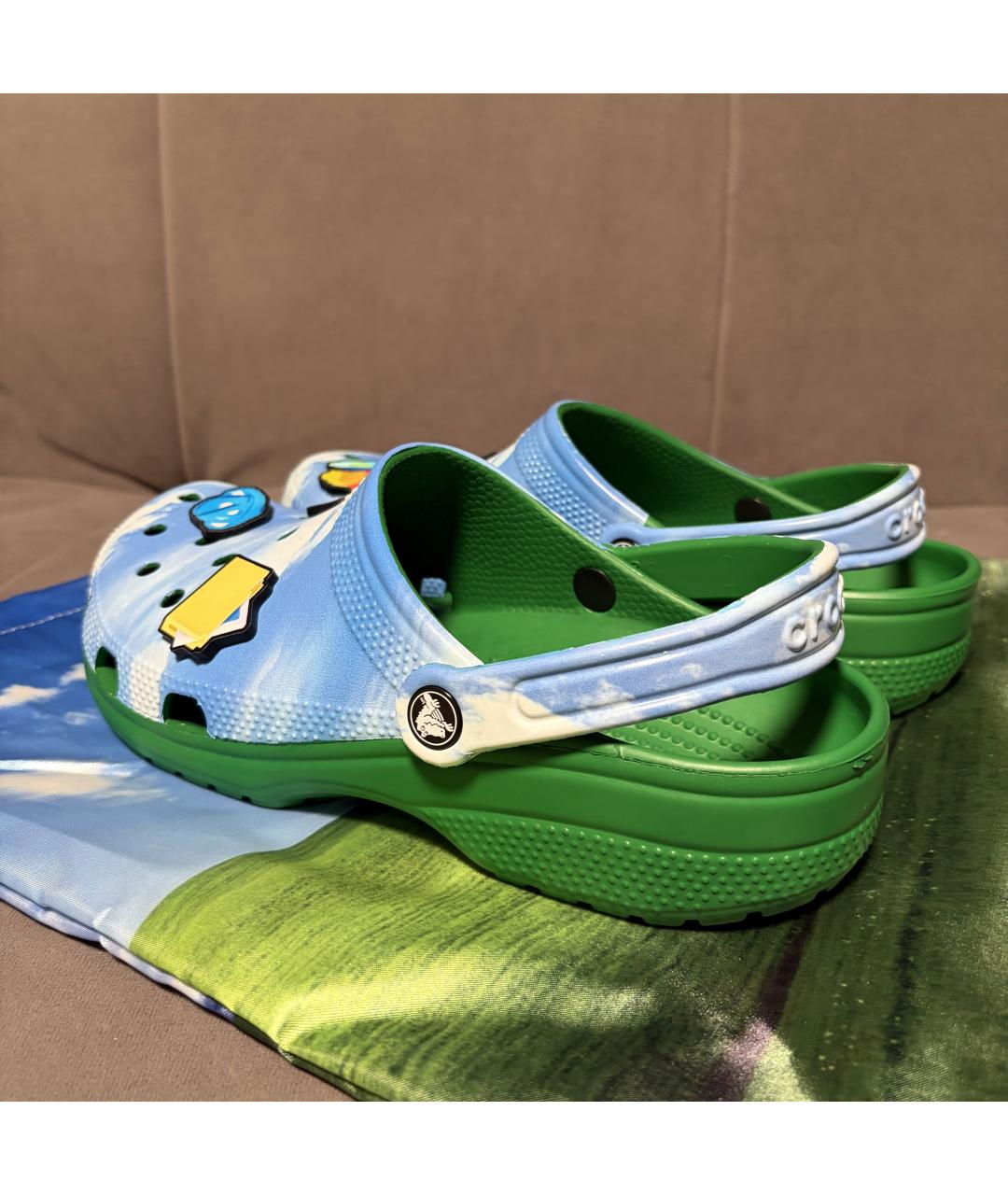 CROCS Голубые шлепанцы, фото 7