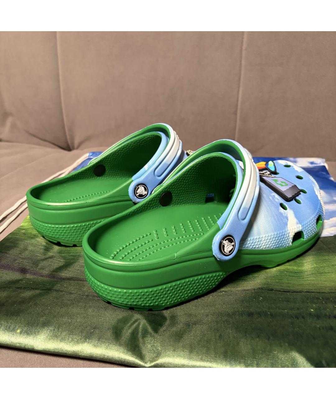 CROCS Голубые шлепанцы, фото 6