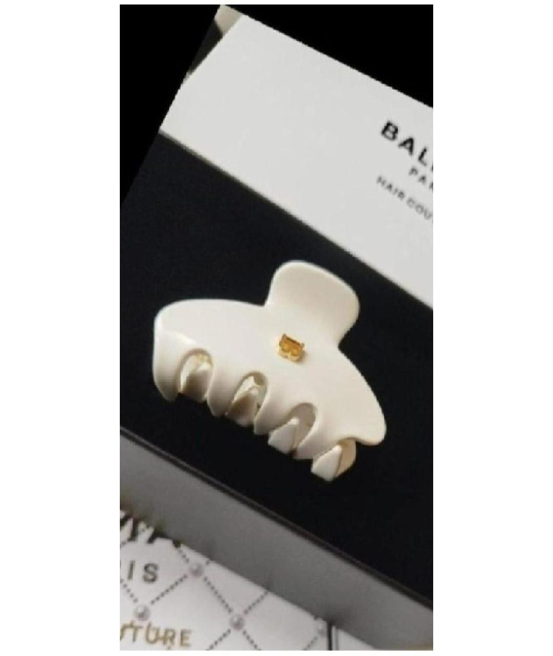 BALMAIN Белая заколка, фото 6