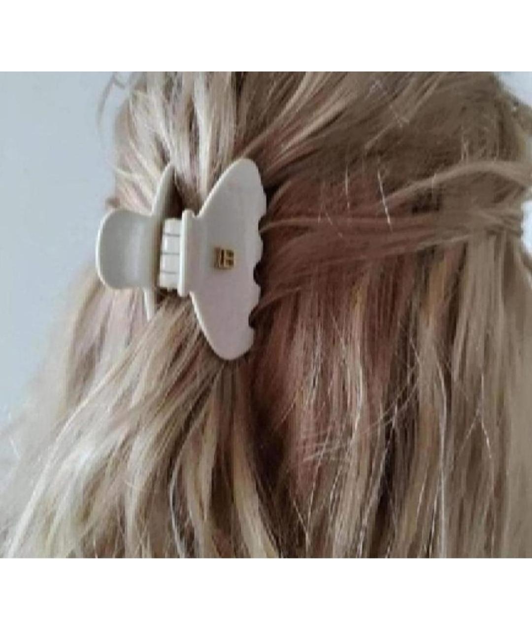 BALMAIN Белая заколка, фото 4