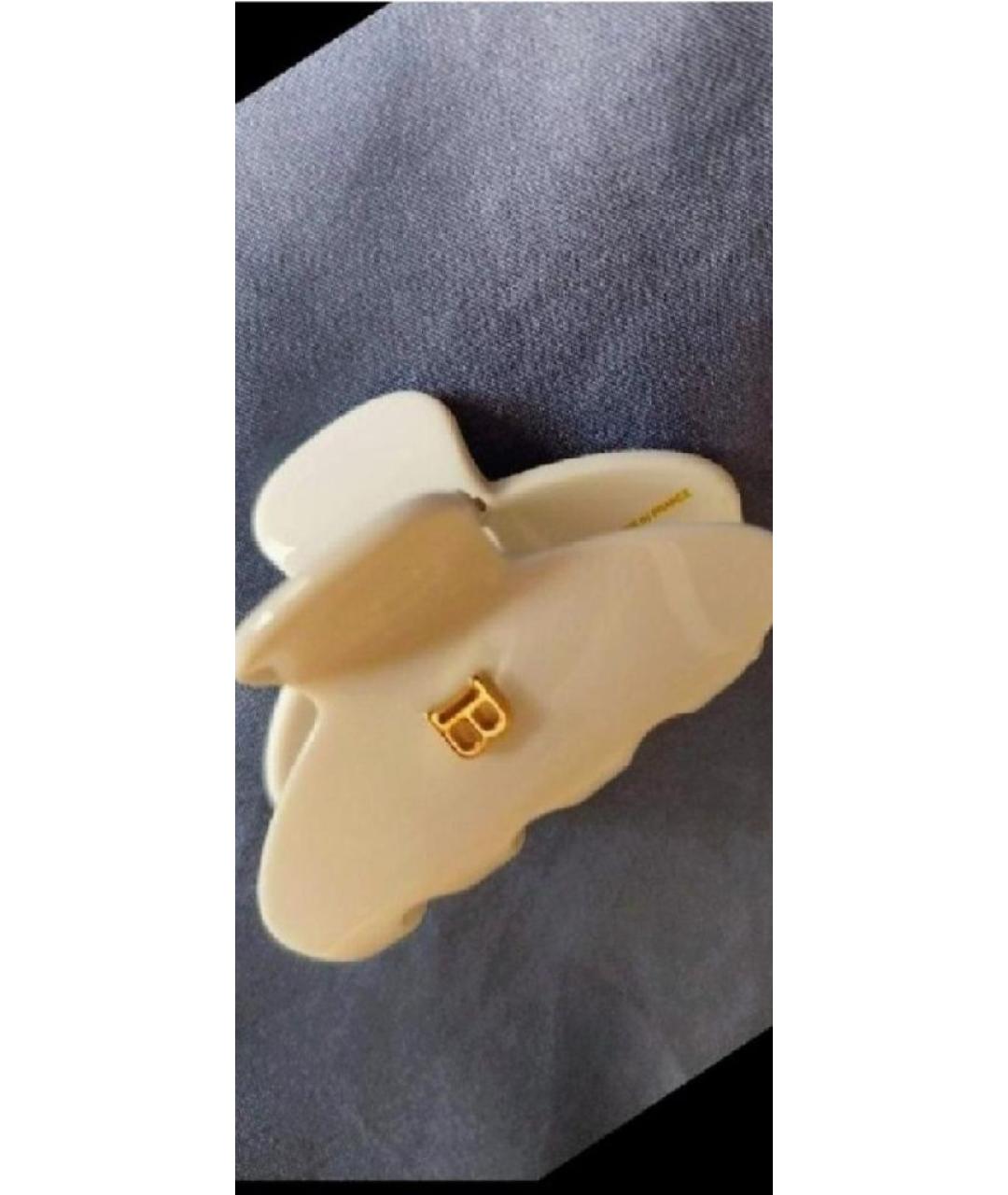 BALMAIN Белая заколка, фото 5