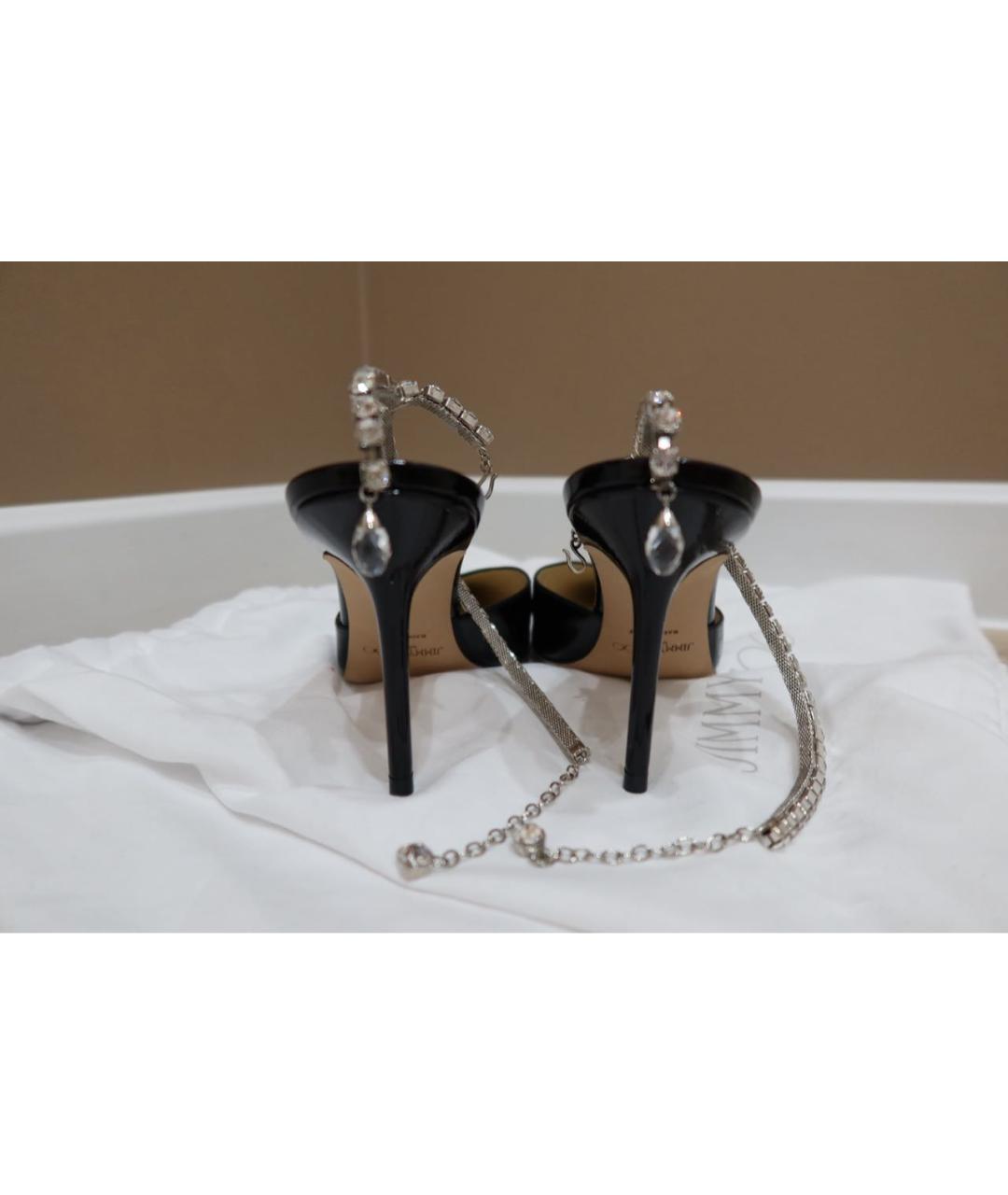 JIMMY CHOO Черные туфли из лакированной кожи, фото 4