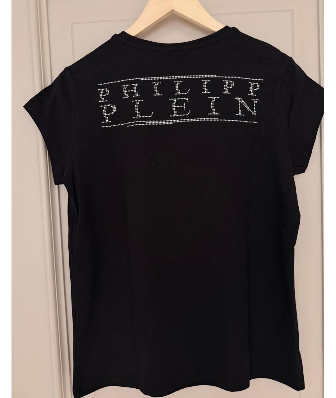 PHILIPP PLEIN Черная хлопковая футболка, фото 3