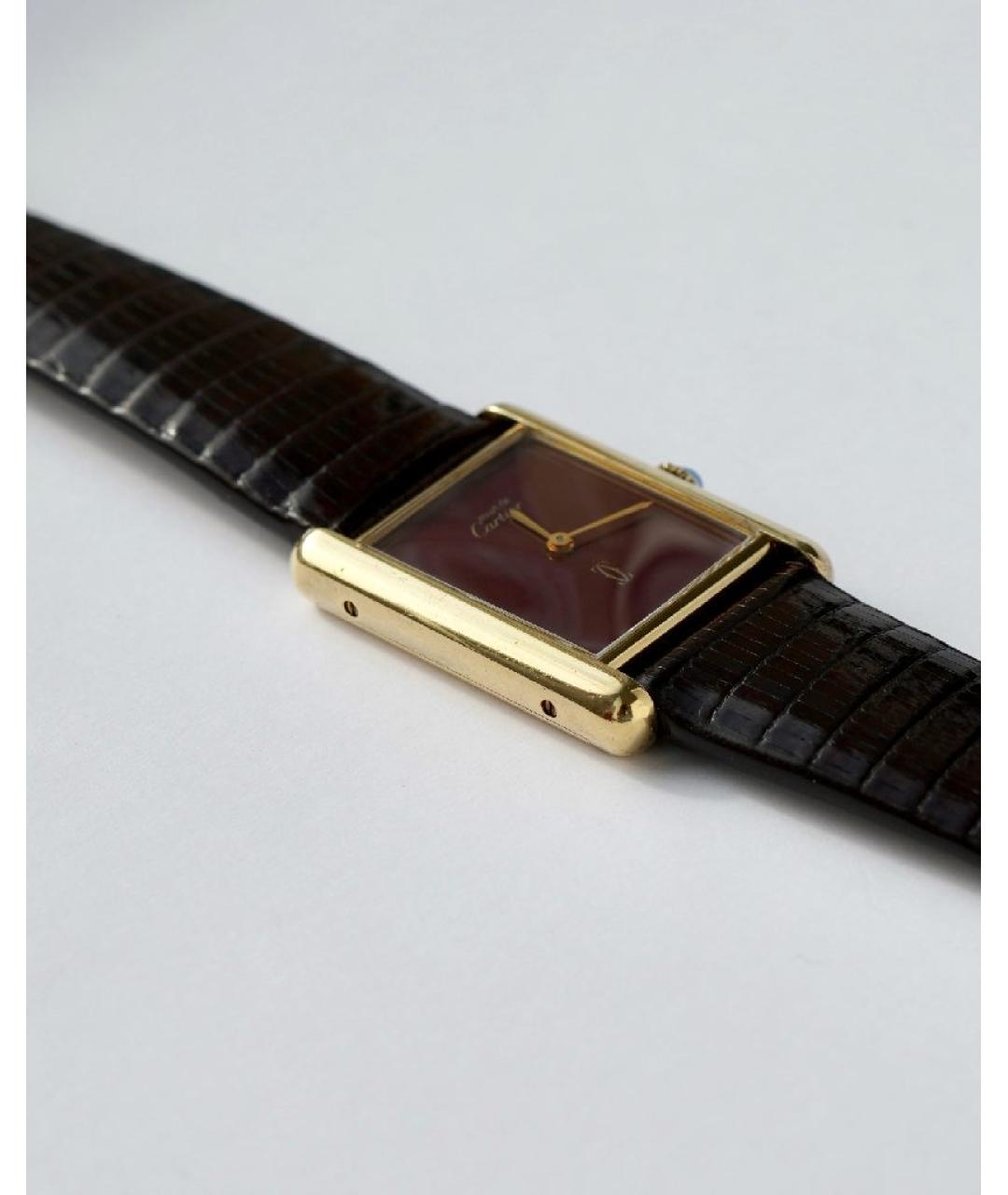 CARTIER Бордовые часы, фото 5