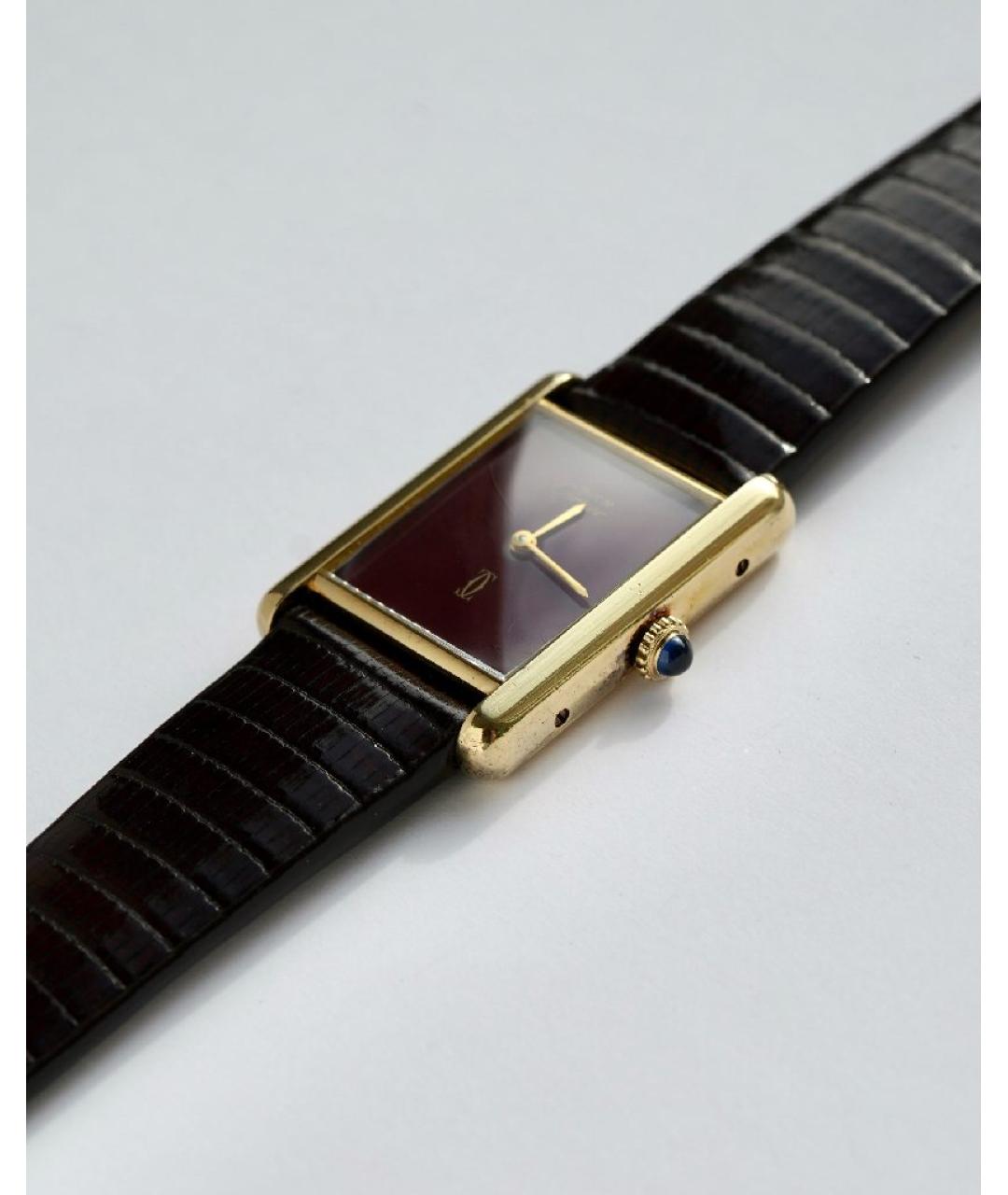 CARTIER Бордовые часы, фото 4