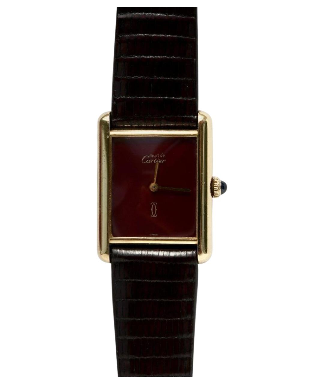 CARTIER Бордовые часы, фото 1