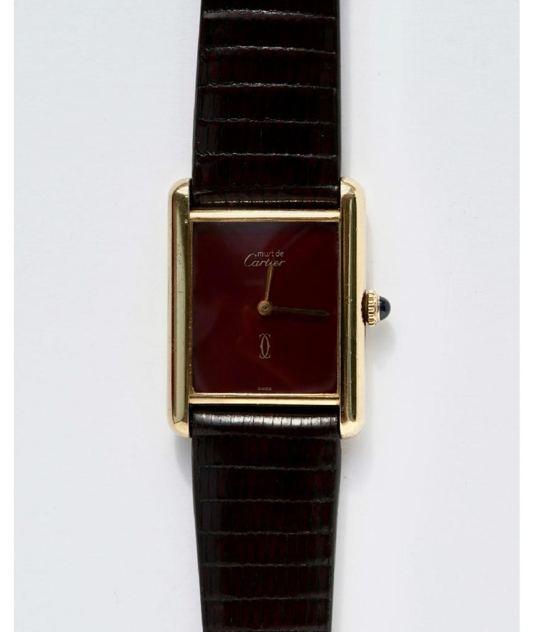 CARTIER Бордовые часы, фото 6