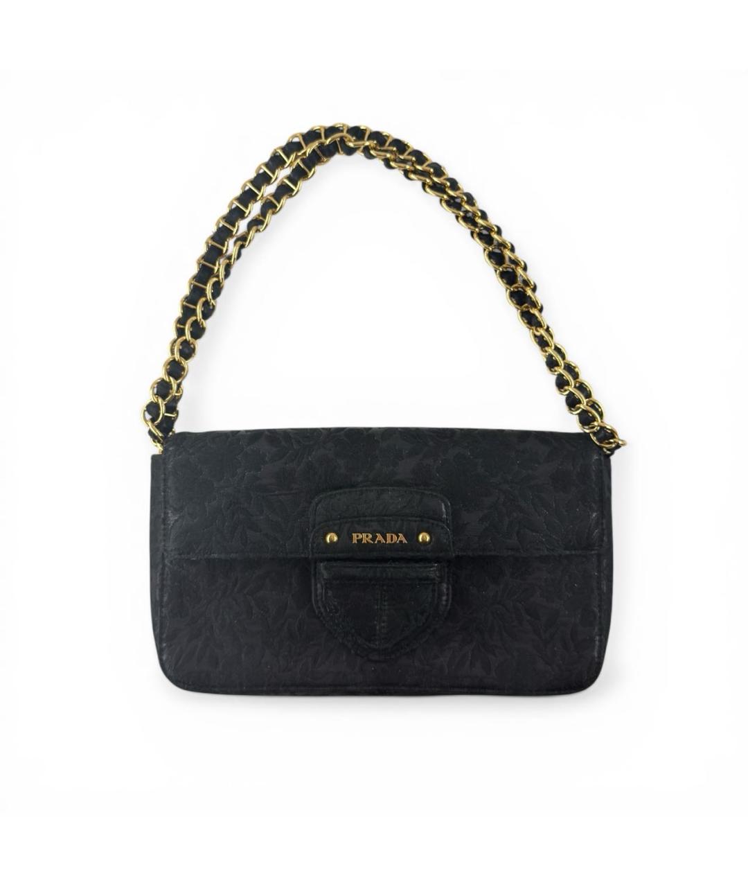 PRADA Черная кожаная сумка через плечо, фото 6