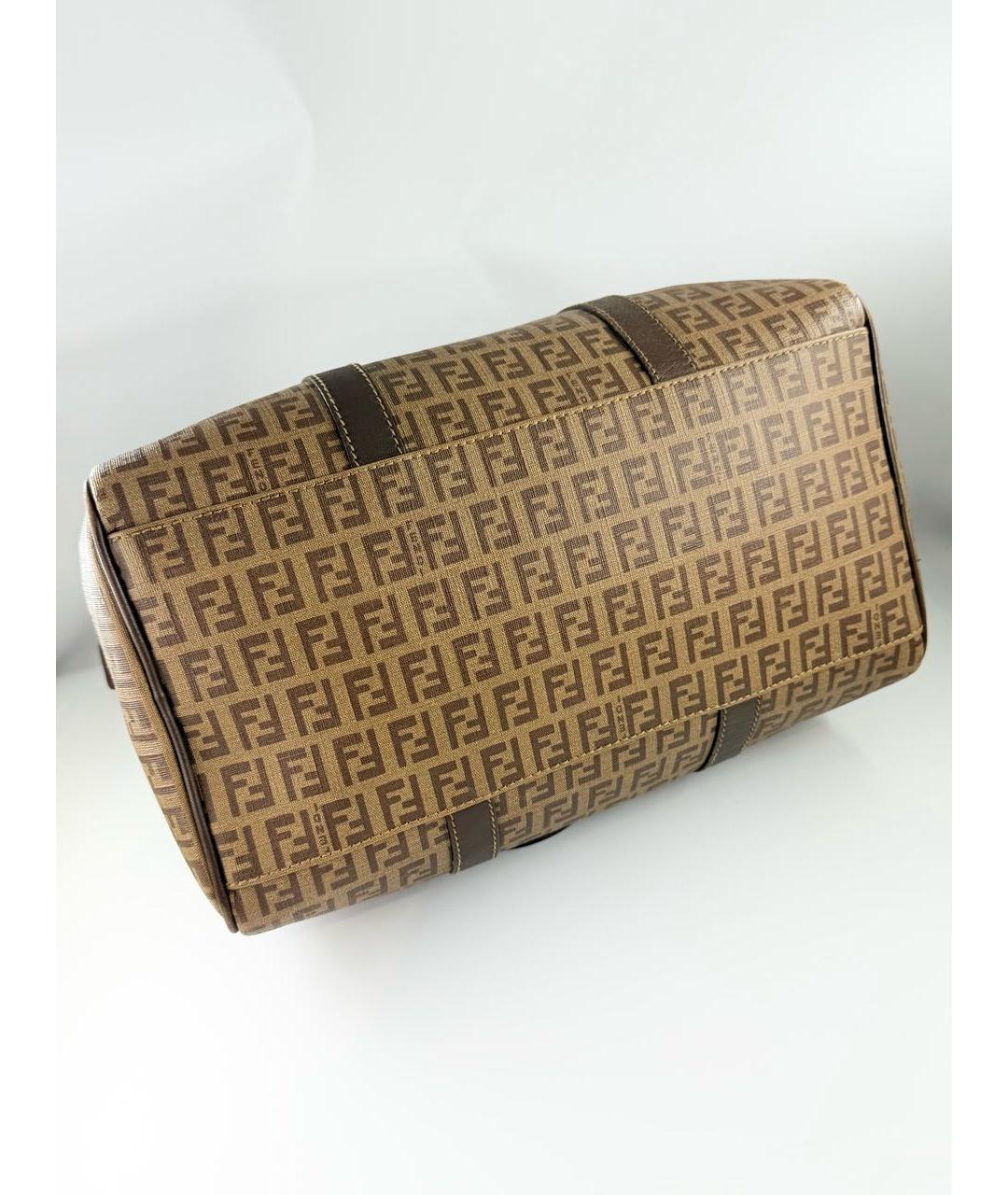 FENDI Коричневая сумка с короткими ручками, фото 8