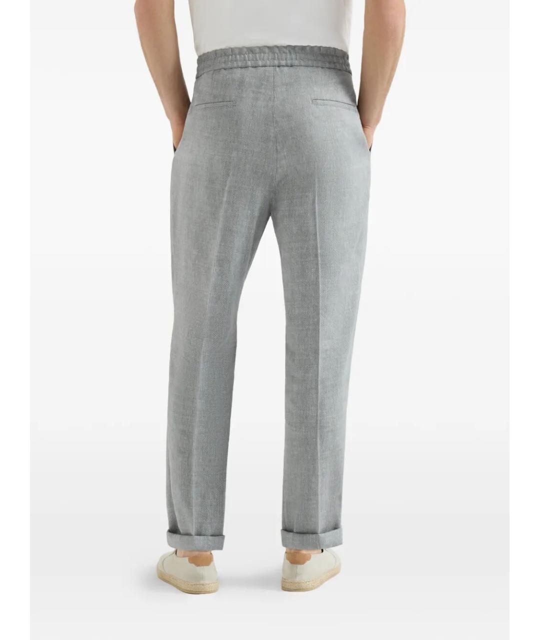 BRUNELLO CUCINELLI Льняные повседневные брюки, фото 6