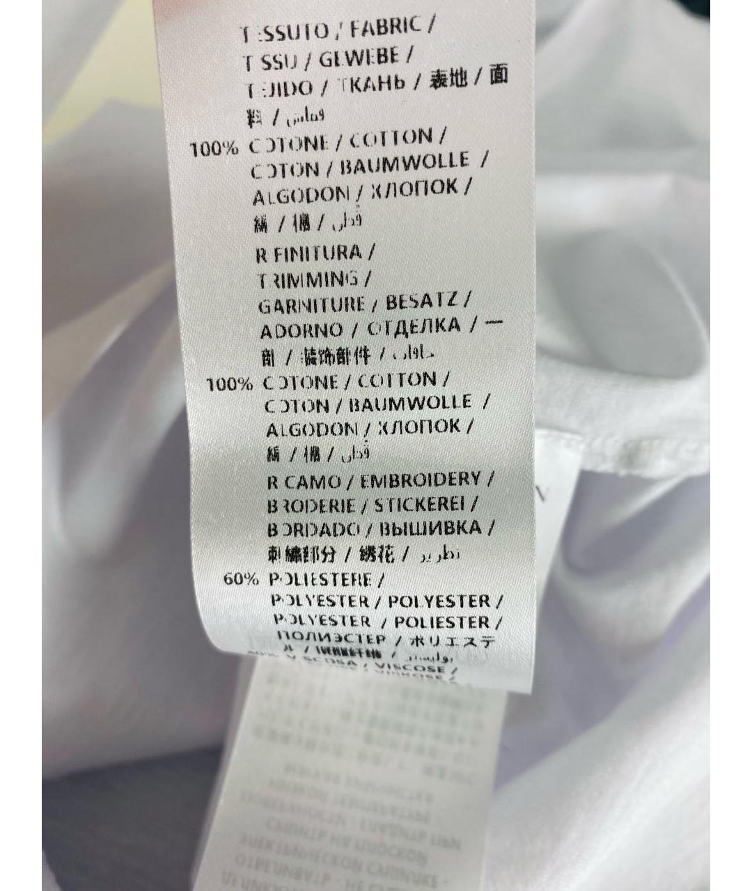 ALEXANDER MCQUEEN Белая хлопковая футболка, фото 8