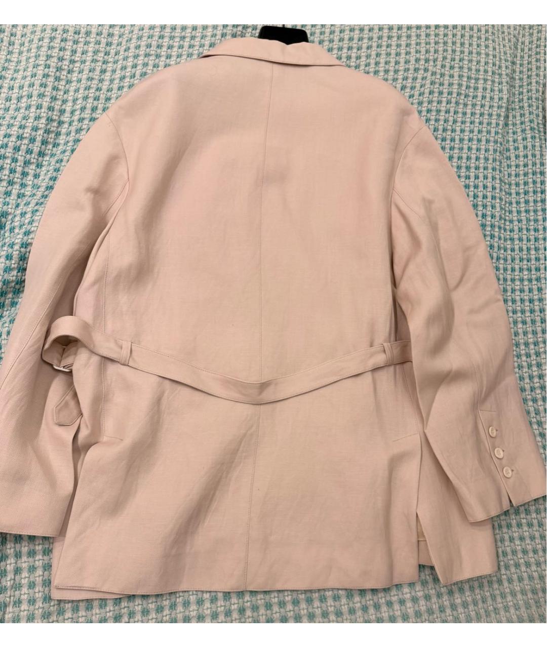 ACNE STUDIOS Розовый шерстяной жакет/пиджак, фото 6