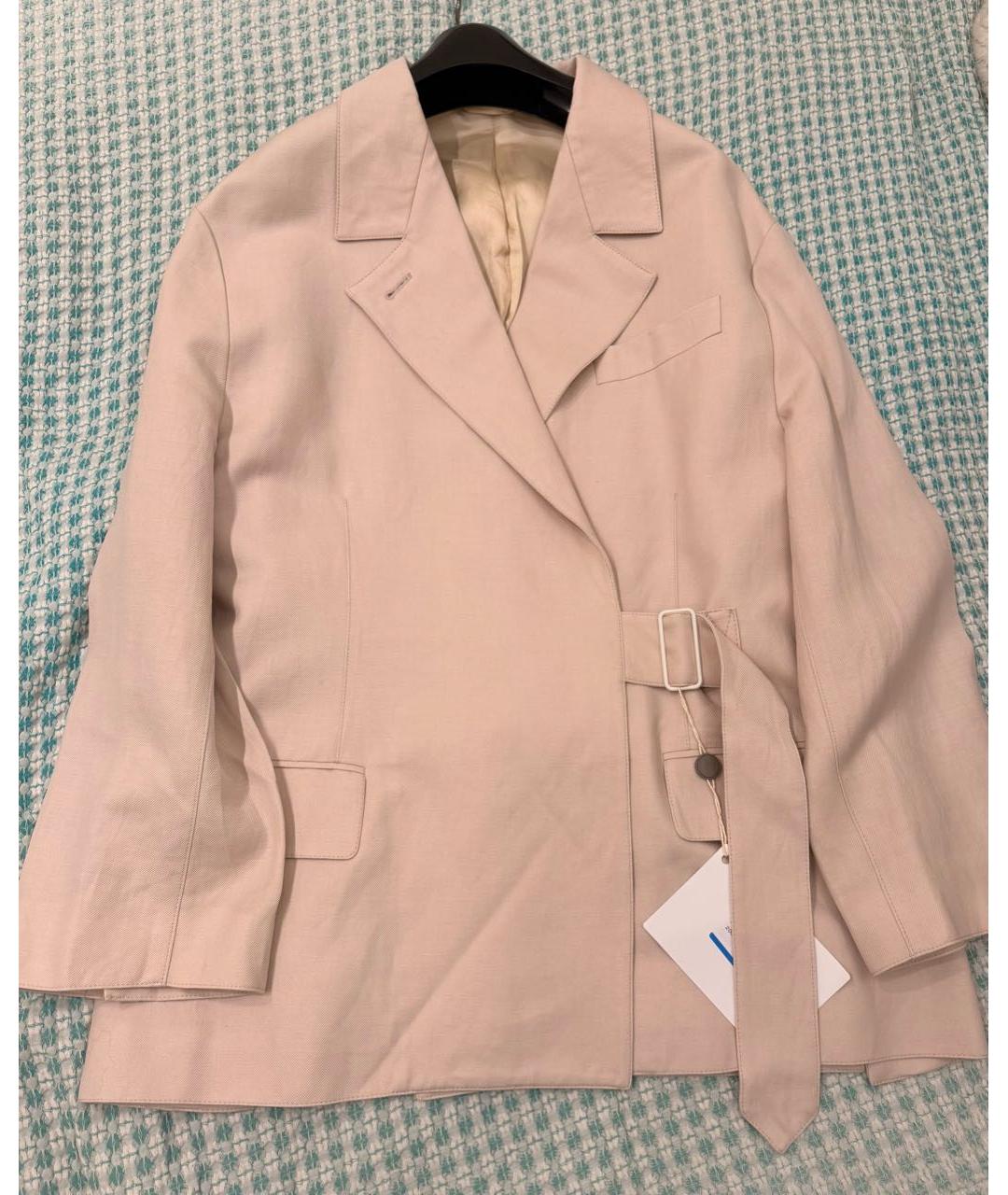 ACNE STUDIOS Розовый шерстяной жакет/пиджак, фото 3