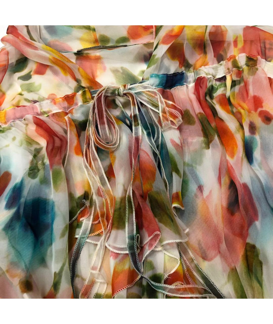 ERMANNO SCERVINO Оранжевая шелковая блузы, фото 2