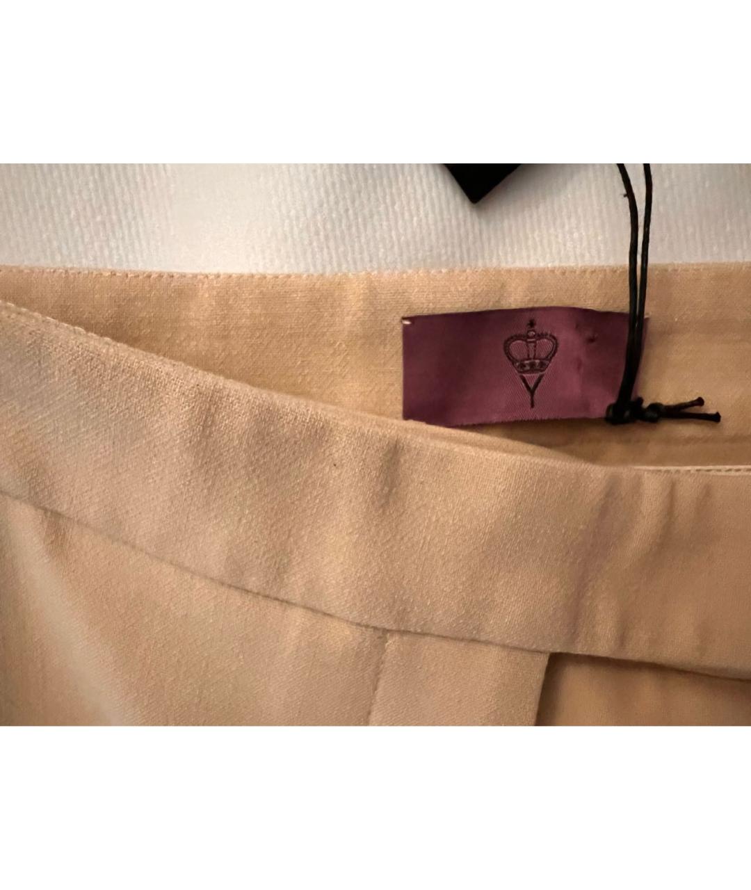 IRFE Бежевые вискозные брюки узкие, фото 3