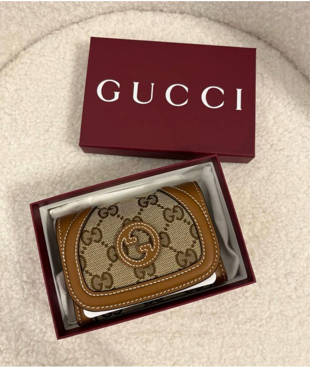 GUCCI Коричневый кардхолдер, фото 5