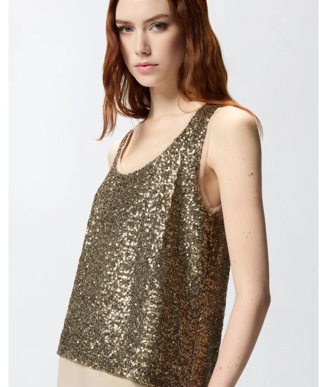 PINKO Зеленая майка, фото 3