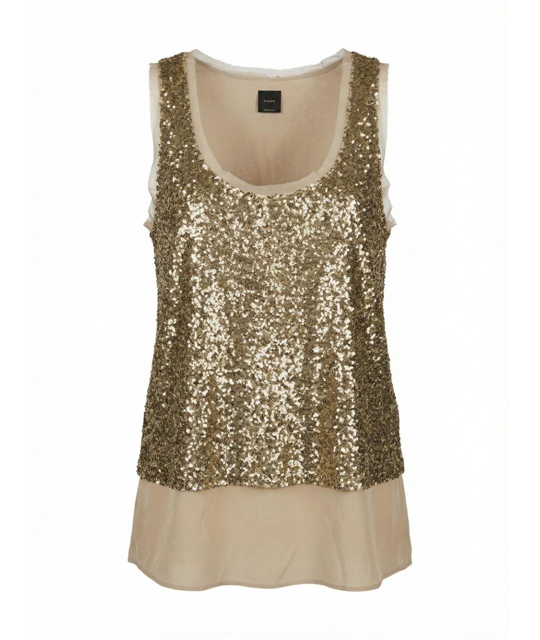 PINKO Зеленая майка, фото 1