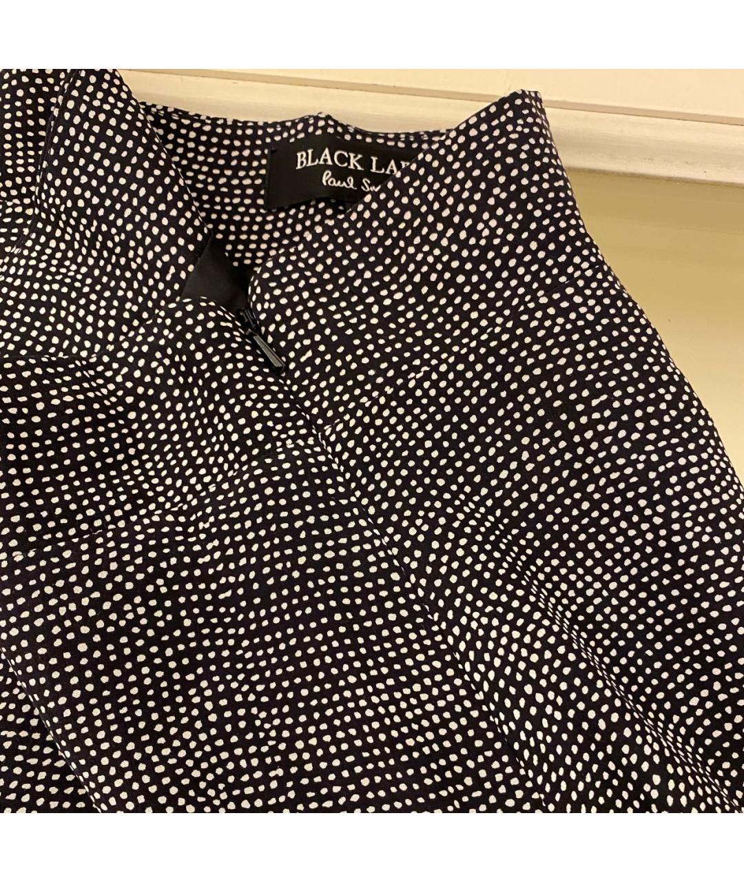 PAUL SMITH Антрацитовая шелковая юбка миди, фото 7