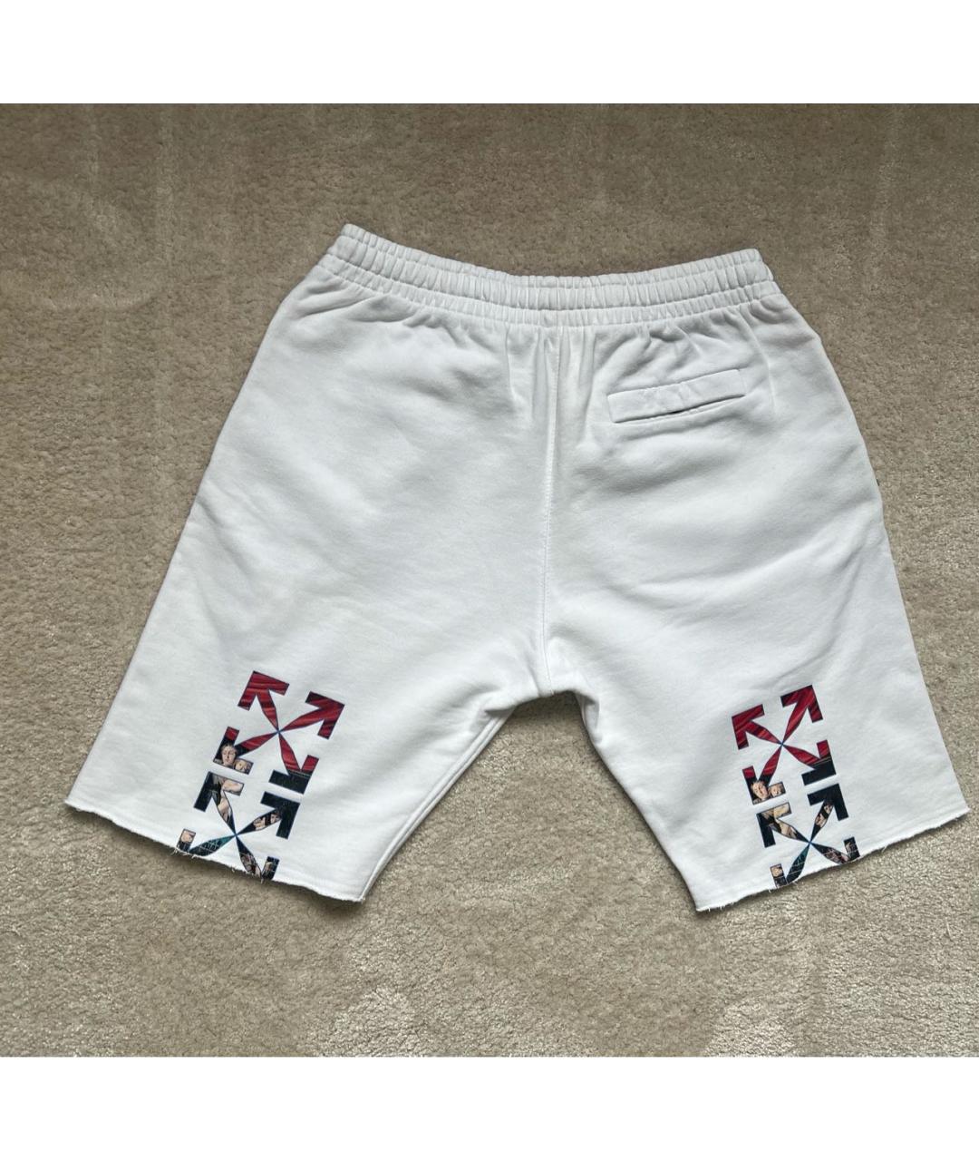 OFF-WHITE Белые хлопковые шорты, фото 5