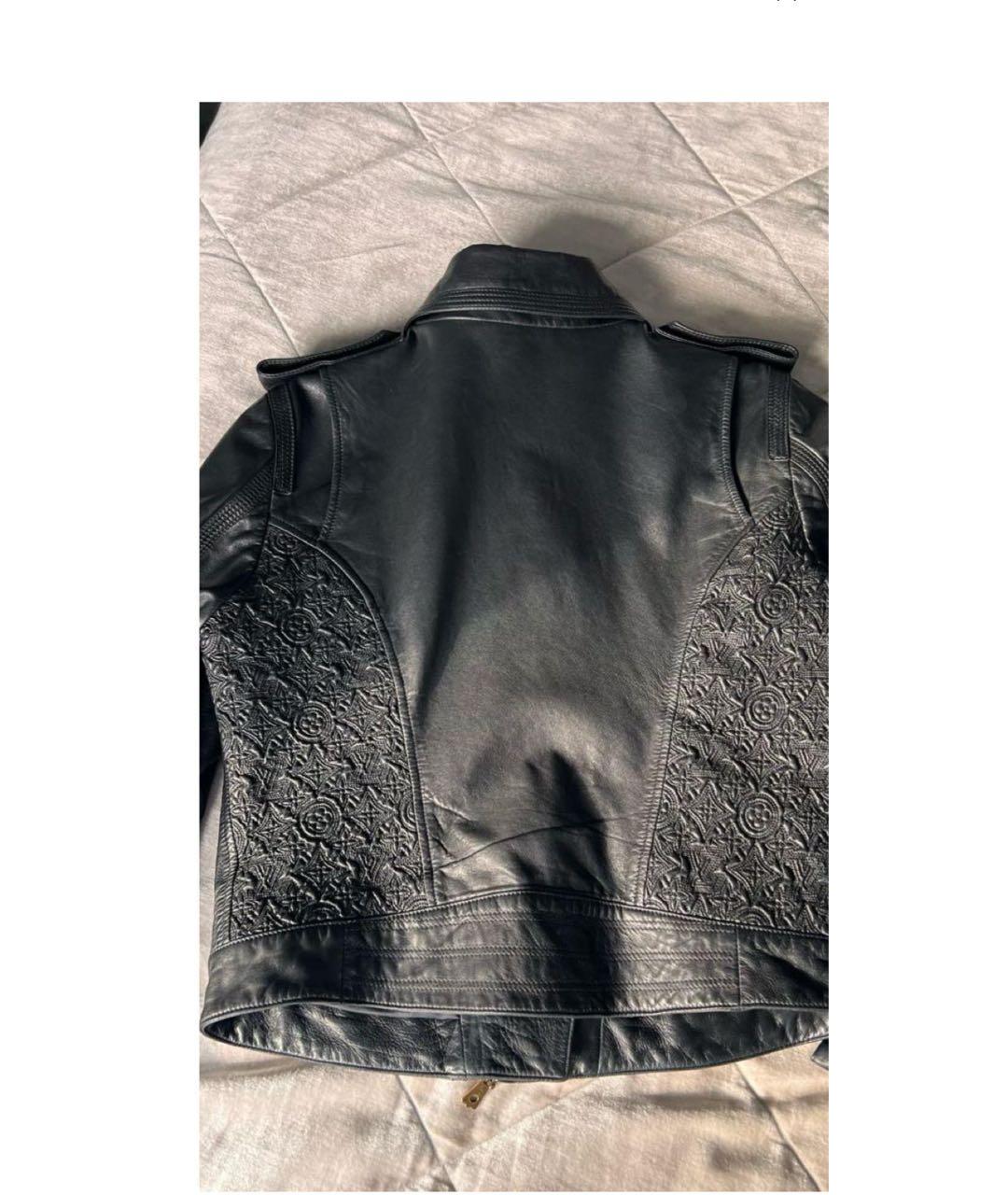 LOUIS VUITTON Черная кожаная куртка, фото 2