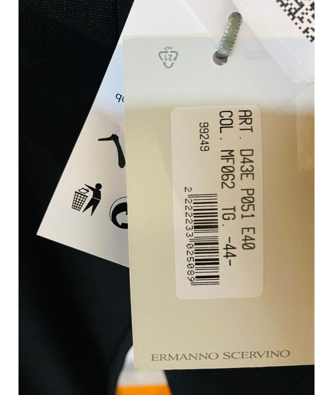 ERMANNO FIRENZE Черные вискозные леггинсы и велосипедки, фото 4