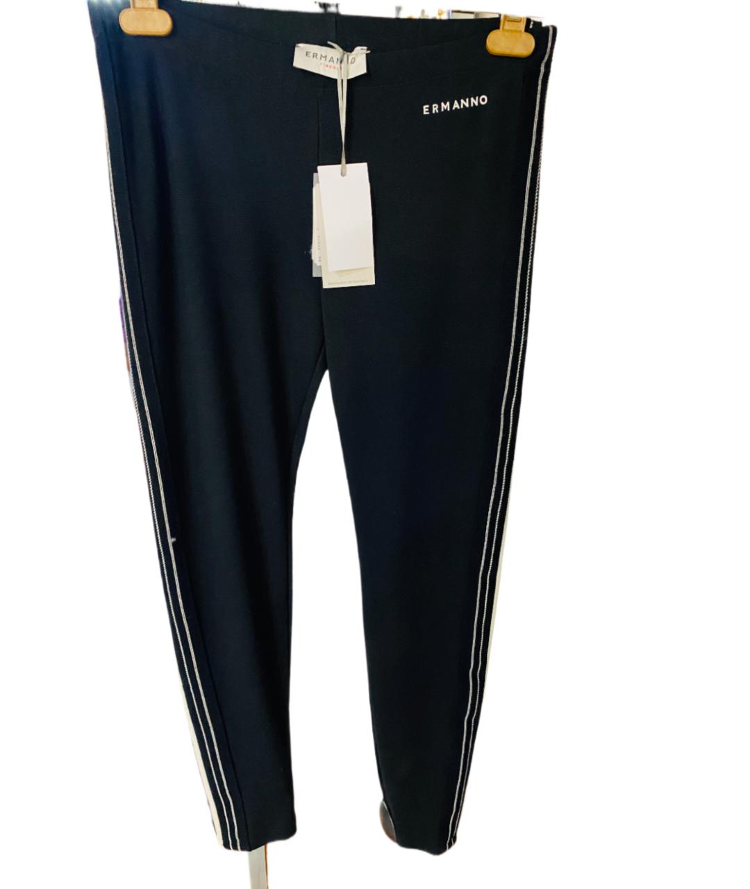 ERMANNO FIRENZE Черные вискозные леггинсы и велосипедки, фото 1