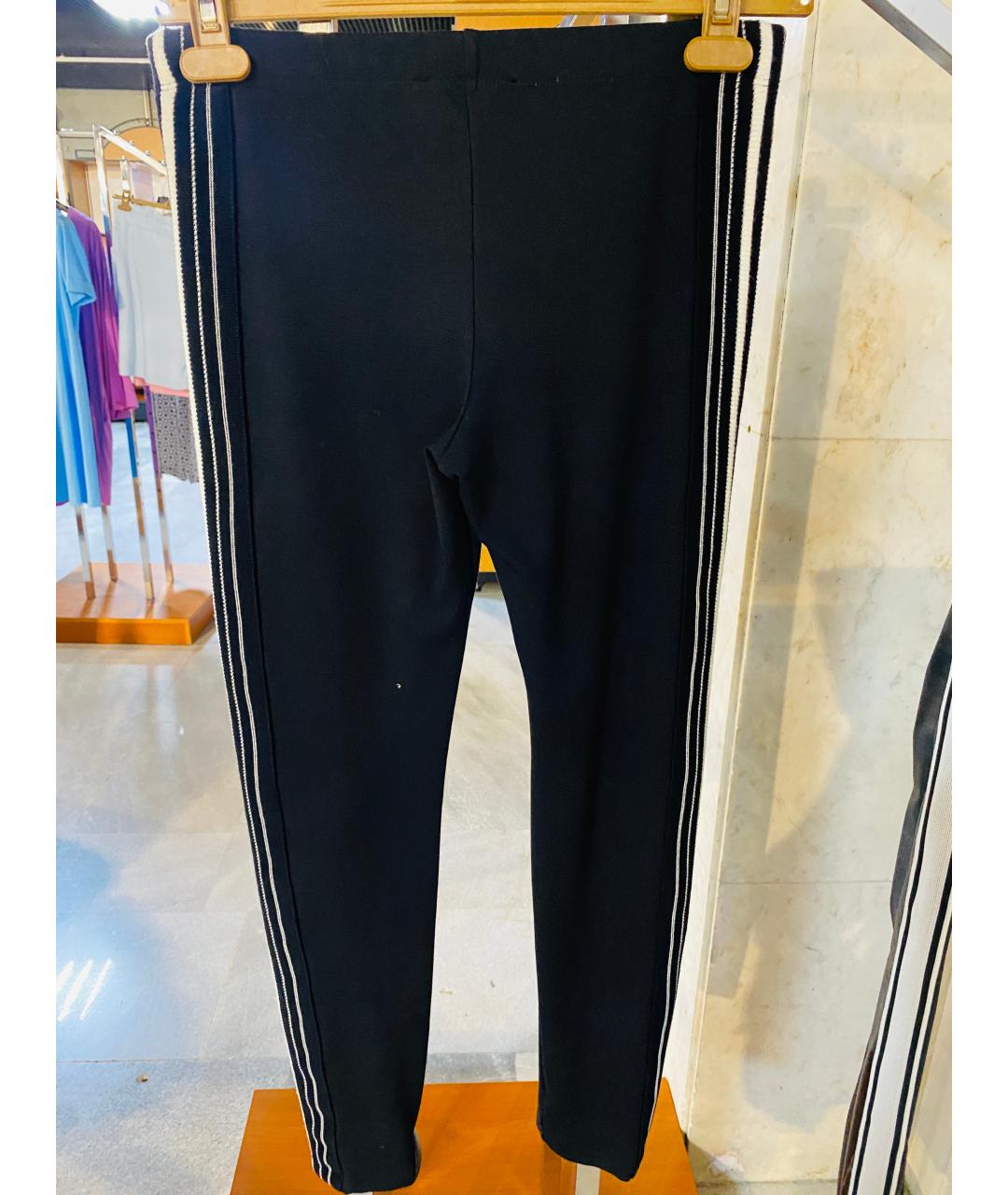 ERMANNO FIRENZE Черные вискозные леггинсы и велосипедки, фото 2