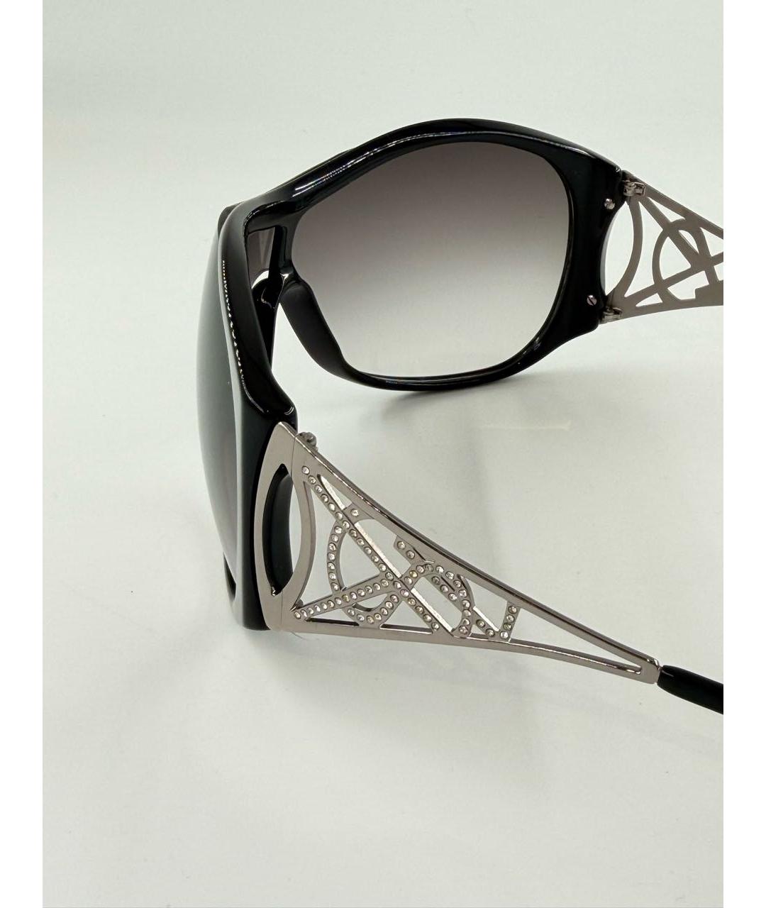 SAINT LAURENT Черные металлические солнцезащитные очки, фото 5