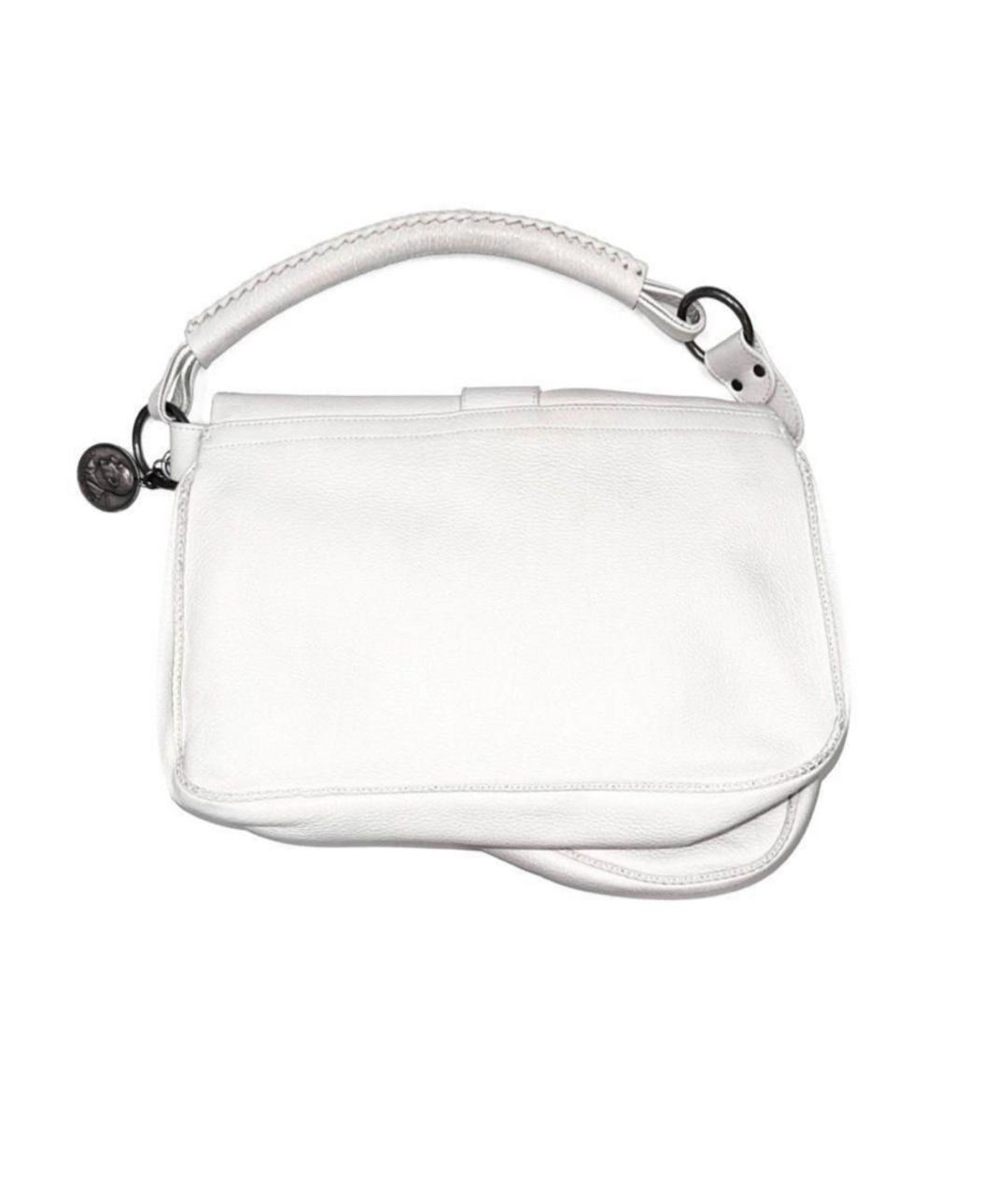 CHRISTIAN DIOR Белая кожаная сумка с короткими ручками, фото 2
