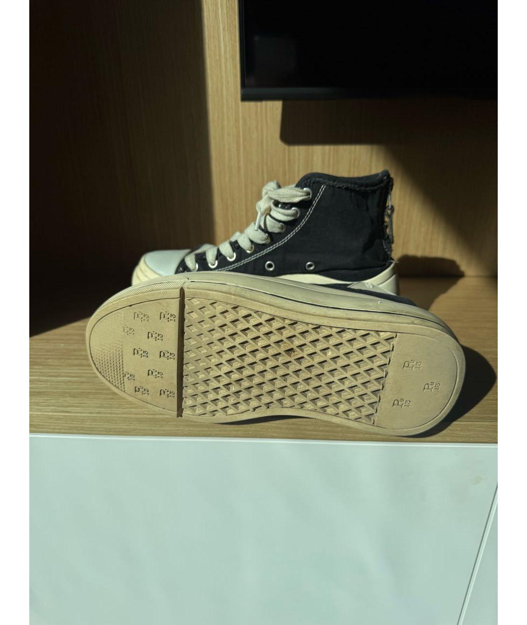 R13 Черные текстильные кеды, фото 3