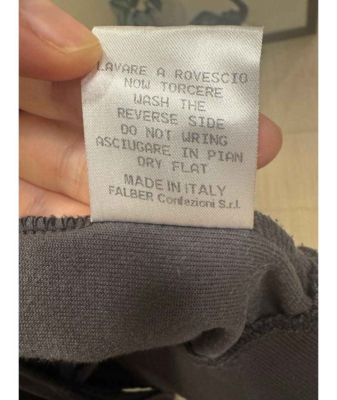 ZILLI Антрацитовый хлопко-эластановый спортивные костюмы, фото 5