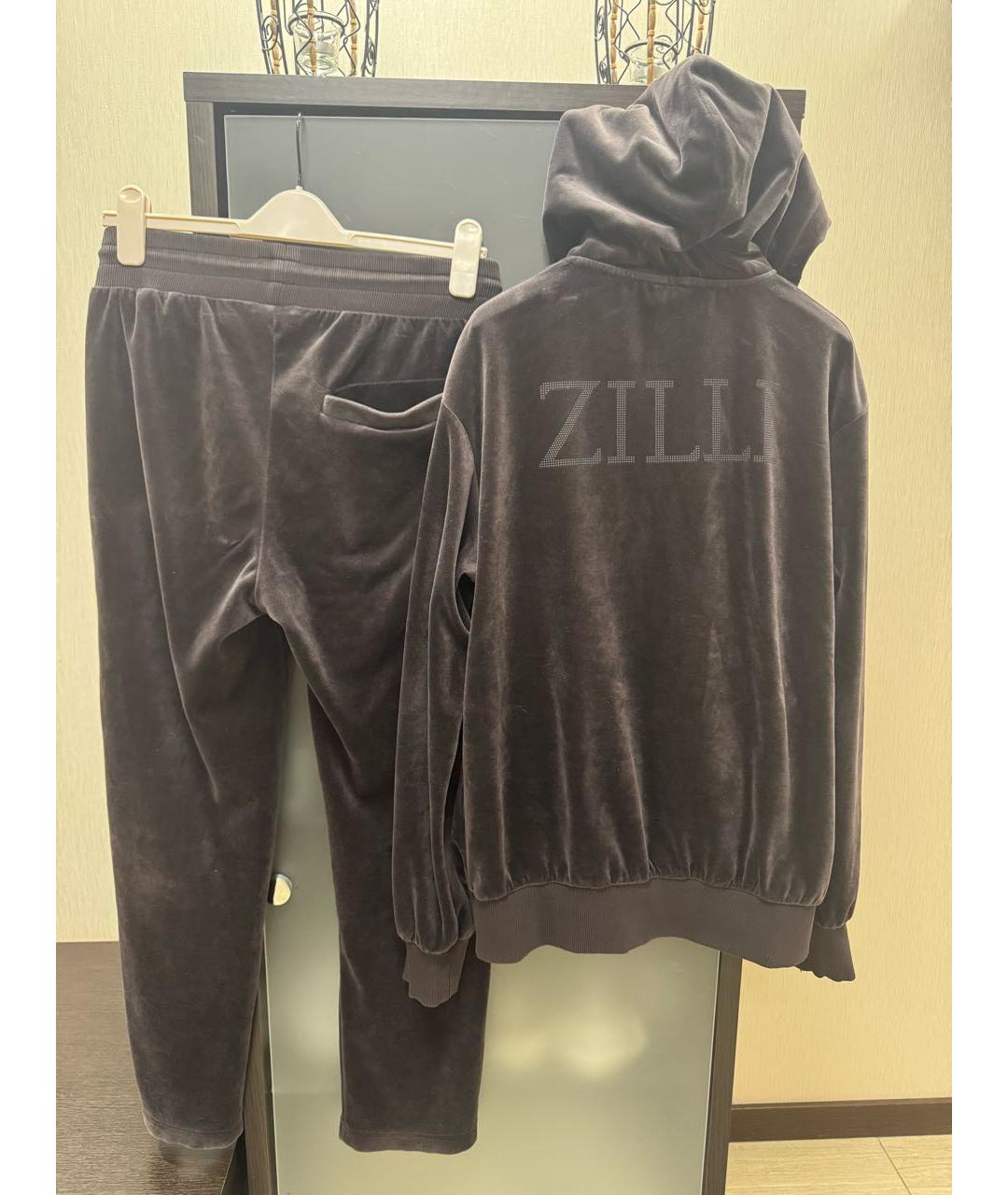 ZILLI Антрацитовый хлопко-эластановый спортивные костюмы, фото 2