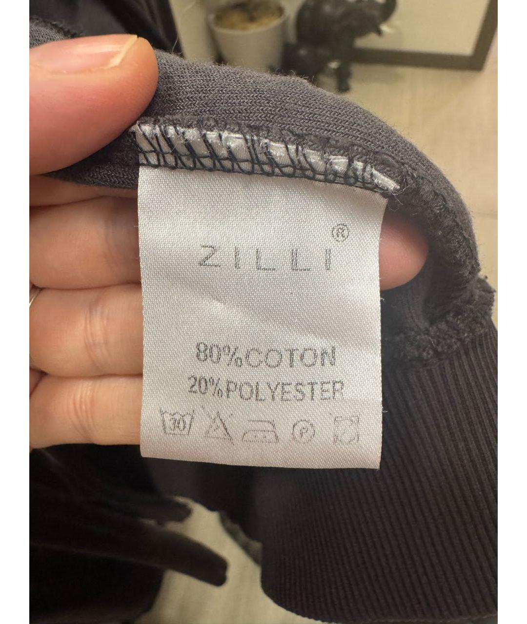 ZILLI Антрацитовый хлопко-эластановый спортивные костюмы, фото 6