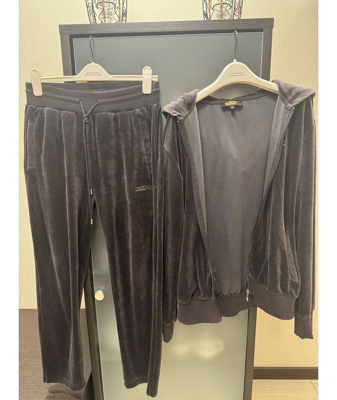 ZILLI Антрацитовый хлопко-эластановый спортивные костюмы, фото 7