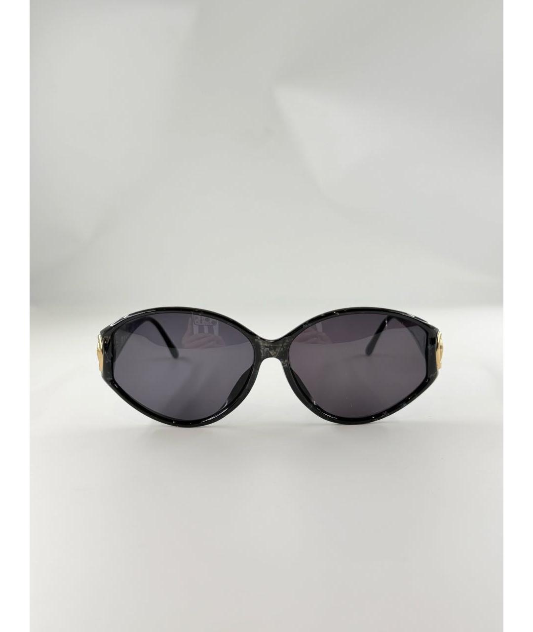 CHRISTIAN DIOR Черные пластиковые солнцезащитные очки, фото 2