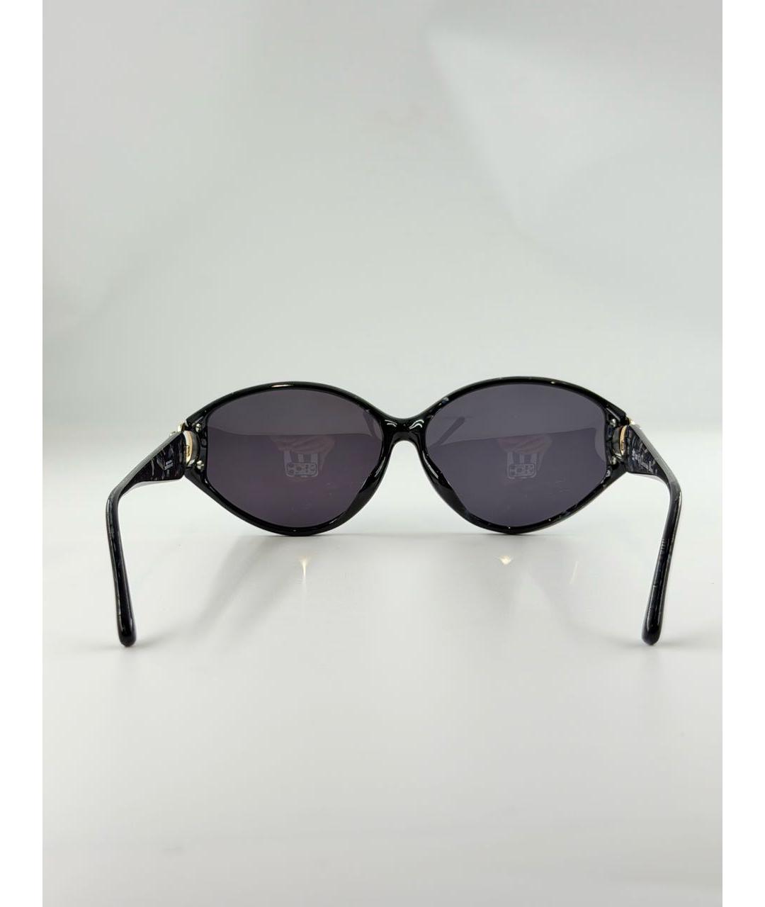 CHRISTIAN DIOR Черные пластиковые солнцезащитные очки, фото 4